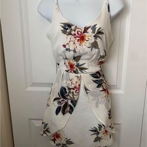 Floral White Dress
